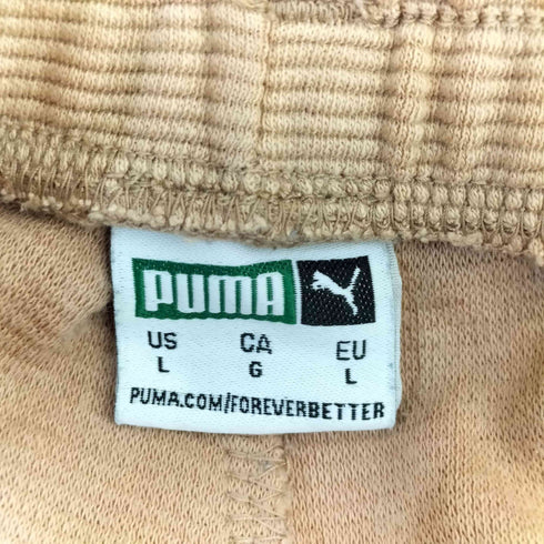 プーマ PUMA フロントロゴ刺繍 リブイージーパンツ メンズ US L