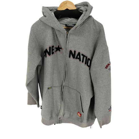 PNB NATION ロゴ ジップパーカー メンズ import:XL