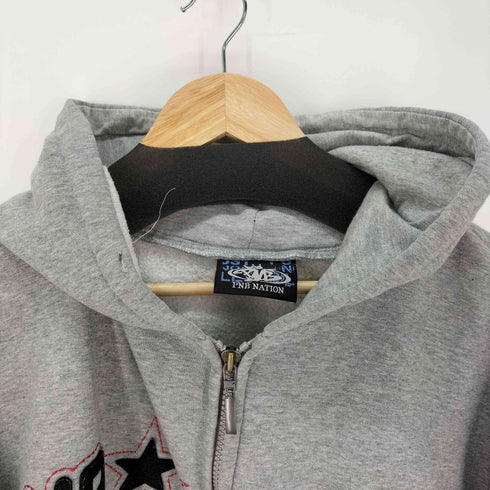 PNB NATION ロゴ ジップパーカー メンズ import:XL