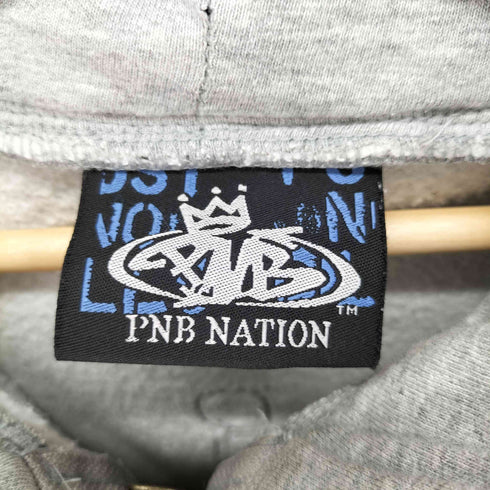 PNB NATION ロゴ ジップパーカー メンズ import:XL