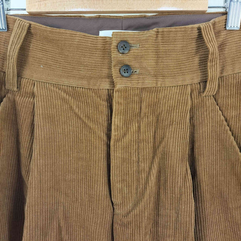トローヴ TROVE コーデュロイ 1タックパンツ メンズ 2