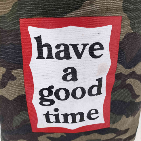 ハブアグッドタイム HAVE A GOOD TIME カモ柄 ブランド名入りトートバッグ メンズ FREE