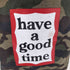 ハブアグッドタイム HAVE A GOOD TIME カモ柄 ブランド名入りトートバッグ メンズ FREE