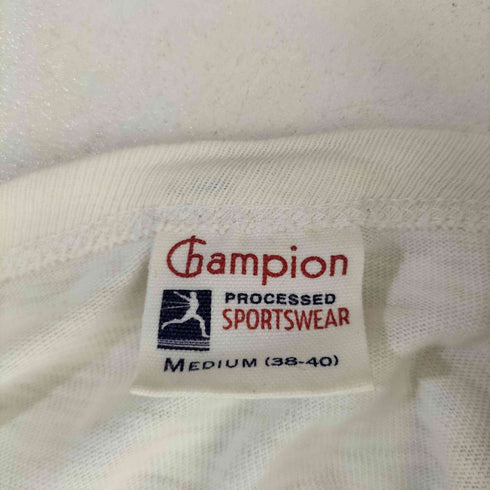 チャンピオン Champion ランタグ復刻 染み込み カレッジプリント Tシャツ メンズ M