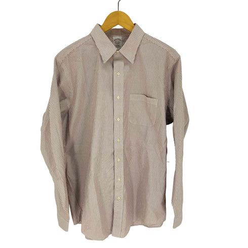 ブルックスブラザーズ BROOKS BROTHERS TRADITIONAL FIT L/S ストライプ シャツ メンズ 16 1/2