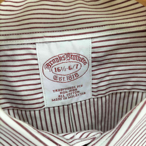 ブルックスブラザーズ BROOKS BROTHERS TRADITIONAL FIT L/S ストライプ シャツ メンズ 16 1/2