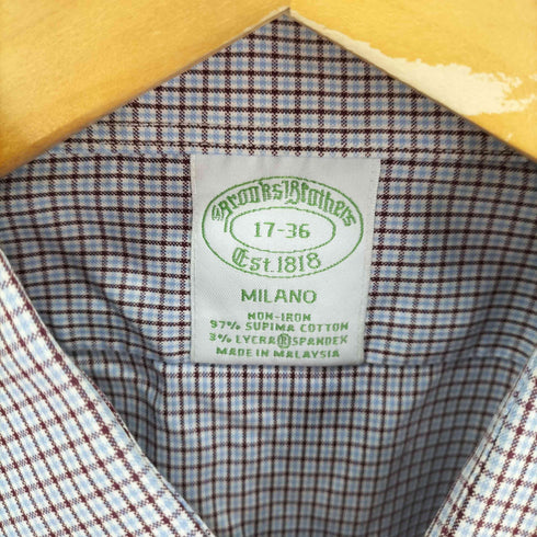 ブルックスブラザーズ BROOKS BROTHERS MILANO L/S チェックシャツ メンズ 17