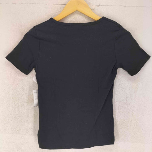 Y2K ラインストーン デザイン Vネック Tシャツ レディース JPN:M