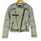 ザラ ZARA Trafaluc ウォッシュドデニムライダースジャケット レディース import:S