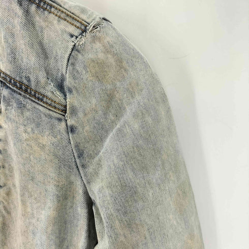 ザラ ZARA Trafaluc ウォッシュドデニムライダースジャケット レディース import:S