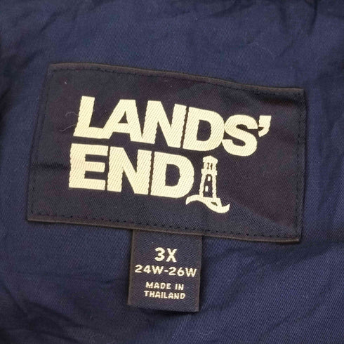 ランズエンド LANDS END スタンドカラー ジップアップジャケット BIG SIZE レディース 3X