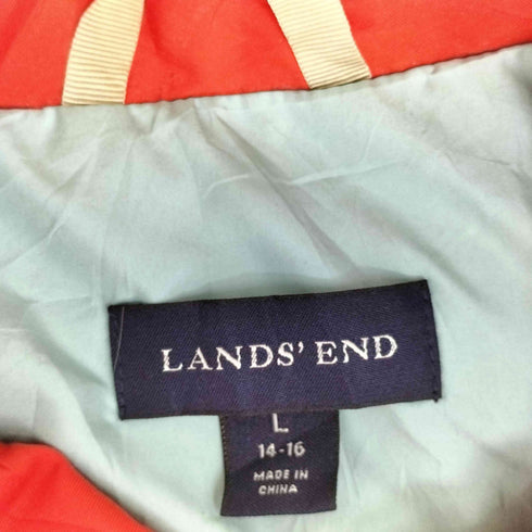 ランズエンド LANDS END 比翼ハーフコート レディース L 14-16