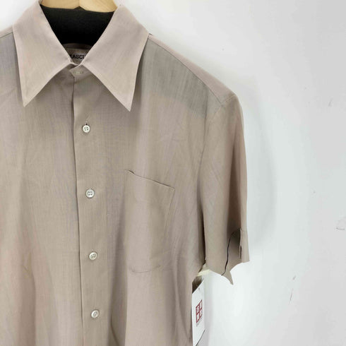 MASCULINE 香港製 襟芯 S/S ポリシャツ メンズ