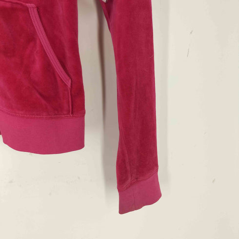 ジューシークチュール JUICY COUTURE ラインストーン付き ベロア ジップパーカー Y2K レディース P