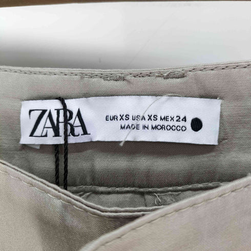 ザラ ZARA フルイドカーゴパンツ サテンカーゴパンツ レディース JPN:XS