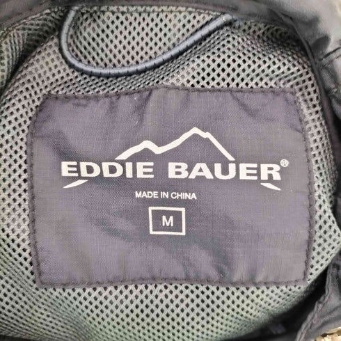 エディーバウアー Eddie Bauer カレッジロゴ刺繍 ナイロン フーデッドジャケット メンズ JPN:M