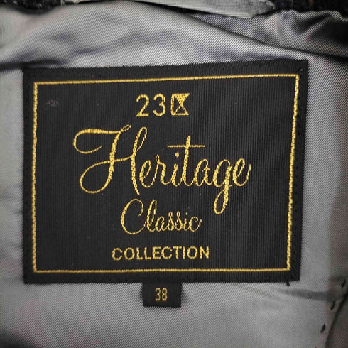 ニジュウサンク 23区 Heritage Classic Collection Robert NOBLE チェック柄 テーラードジャケット レディース 38