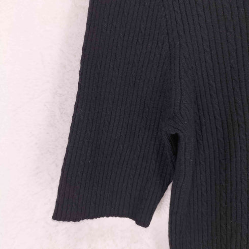ハナエモリ HANAE MORI シルク カシミヤ CASHMERE ハイネック ニット レディース JPN:M