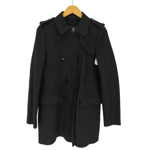 アクアスキュータム AQUASCUTUM lanificio campore社 ダブルボタン ウール100 ピーコート レディース UK:10