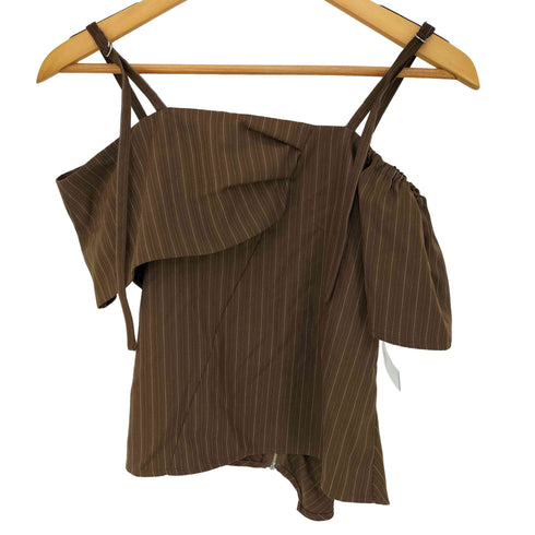 ムルーア MURUA 25aw オフショルシャーリングシャツ レディース FREE