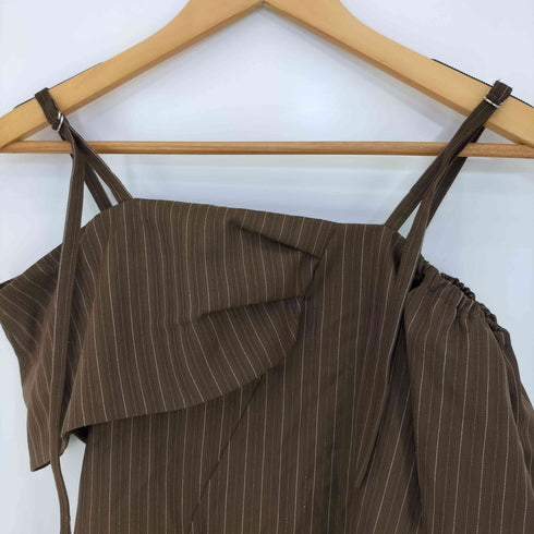 ムルーア MURUA 25aw オフショルシャーリングシャツ レディース FREE