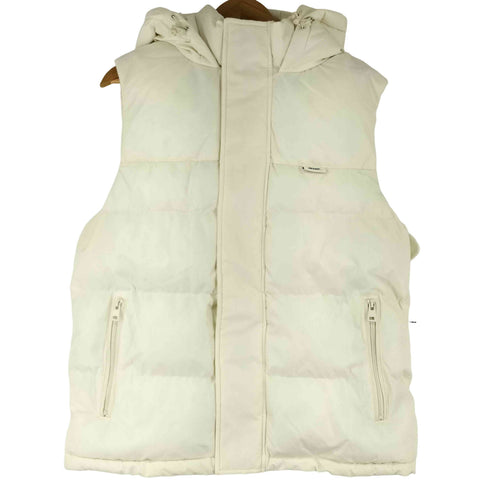 ザラ ZARA dnwr. フーデッド ダウンベスト メンズ import:M