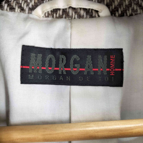 モルガンオム MORGAN HOMME ツイードジャケット メンズ