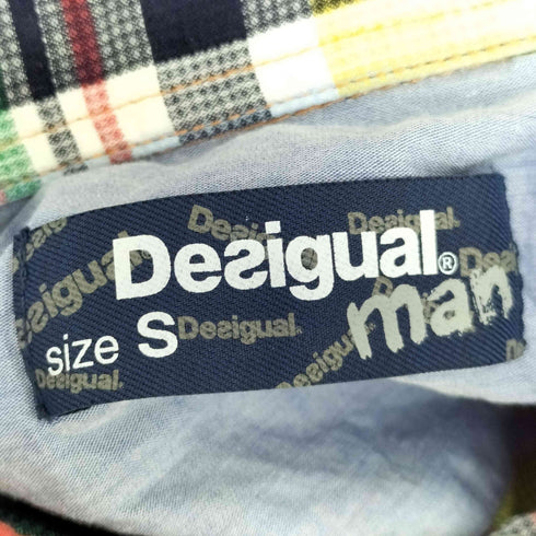 デシグアル Desigual 総柄 マルチカラー チェックシャツ メンズ import:S