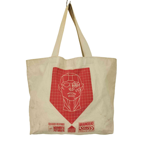 ブレインデッド BRAIN DEAD ロゴプリント キャンバス トートバッグ メンズ