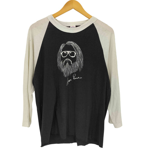 アンビル Anvil 80s USA製 シングルステッチ アーティストプリントラグランTシャツ メンズ import:XL