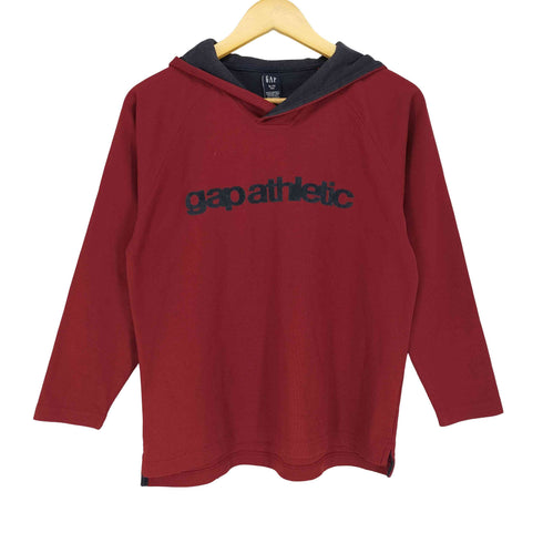 ギャップ Gap 00s OLD フロッキー ラグラン スリット パーカー Y2K レディース XL