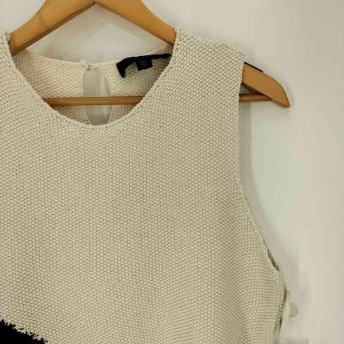 ザラ ZARA バイカラー ノースリーブニット レディース import:S