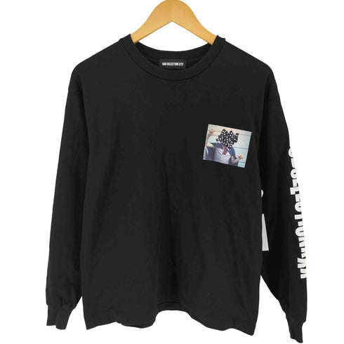 ゴッドセレクショントリプルエックス GOD SELECTION XXX 袖プリント ロンT メンズ S