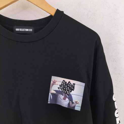 ゴッドセレクショントリプルエックス GOD SELECTION XXX 袖プリント ロンT メンズ S