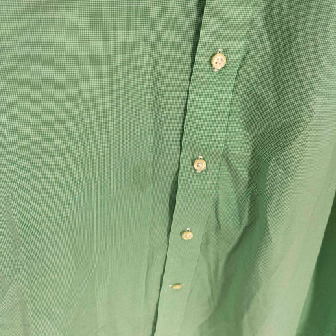 ポロラルフローレン POLO RALPH LAUREN チェック 同色スモールポニー刺繍 L/S レギュラカラーシャツ メンズ LL