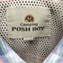 POSH BOY ポッシュボーイ スナップボタン ギミック チェック 半袖 シャツ メンズ L