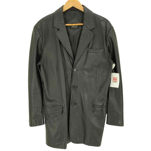 SUITSELECT21 ラムレザー 3B シングルブレスト テーラードジャケット メンズ LL