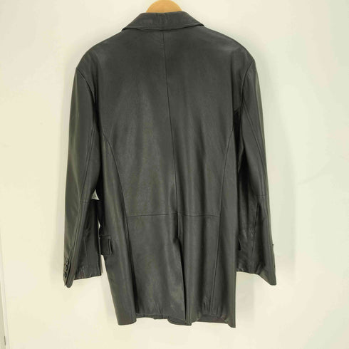SUITSELECT21 ラムレザー 3B シングルブレスト テーラードジャケット メンズ LL