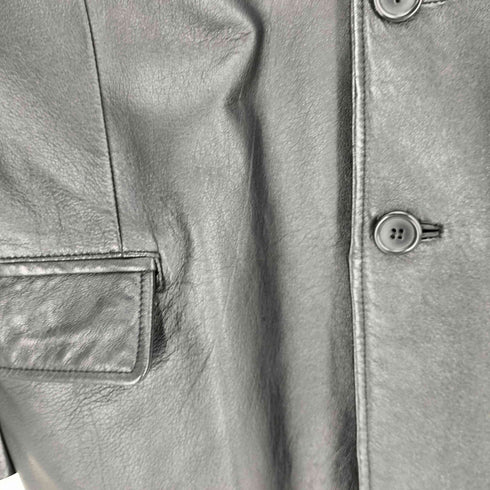 SUITSELECT21 ラムレザー 3B シングルブレスト テーラードジャケット メンズ LL