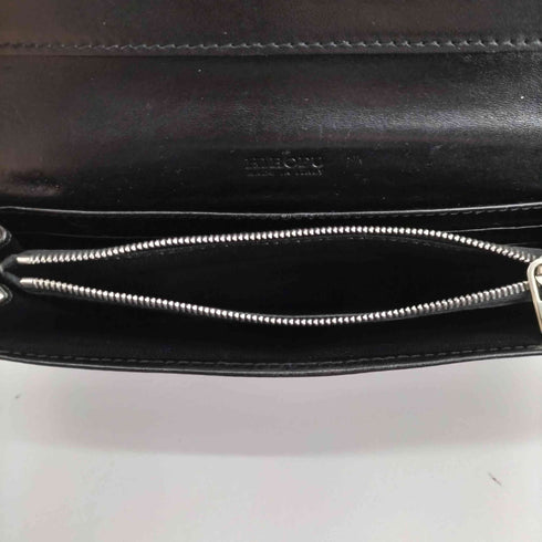 ヒロフ HIROFU イタリア製 ロゴ刻印 エンボス加工 長財布 メンズ