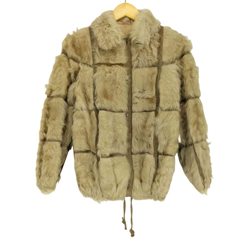 real fur jacket 裾ドローコード リアルファージャケット レディース