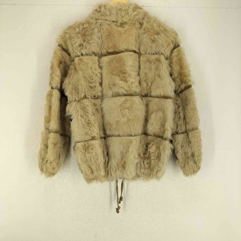 real fur jacket 裾ドローコード リアルファージャケット レディース