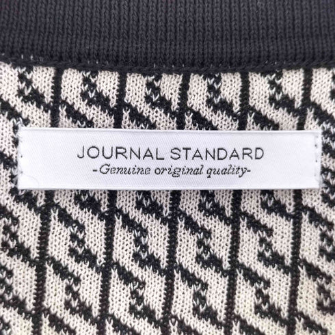 ジャーナルスタンダード JOURNAL STANDARD ヴィンテージパターン ジャカードハーフジップショートスリーブ メンズ import:M