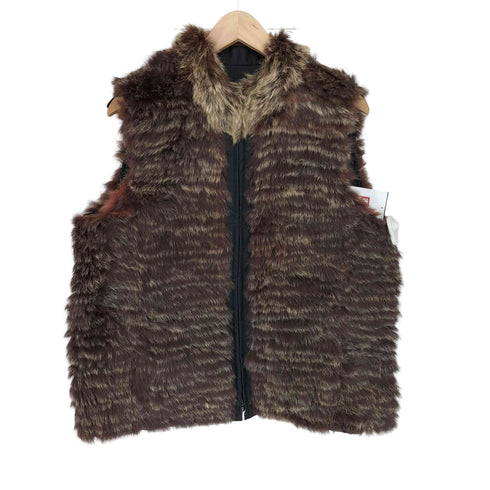 RABBIT FUR ラビットファー リバーシブルベスト レディース JPN:M