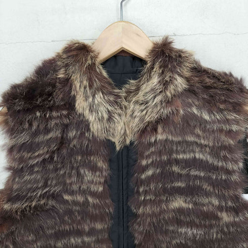 RABBIT FUR ラビットファー リバーシブルベスト レディース JPN:M