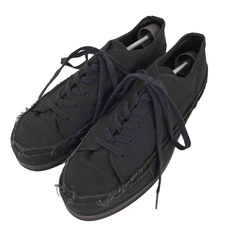 ヨウジヤマモトプールオム Yohji Yamamoto POUR HOMME ホツレ加工 ローカットスニーカー メンズ