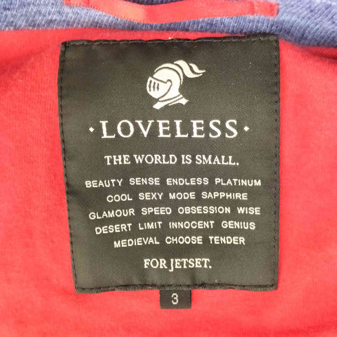ラブレス LOVELESS スカル刺繍 2B ニット テーラード ジャケット Y2K メンズ 3