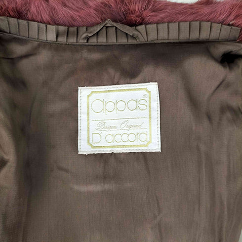 appas real fur jacket リアルファージャケット レディース JPN:L