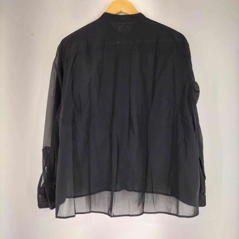 ビューティーアンドユースユナイテッドアローズ BEAUTY & YOUTH UNITED ARROWS BY コットンオーガンジーワイドバンドカラーシャツ レディース JPN:L