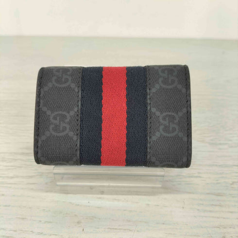 グッチ GUCCI GGスプリーム ウェビングライン シェリーライン 6連 キーケース GG型押し メンズ